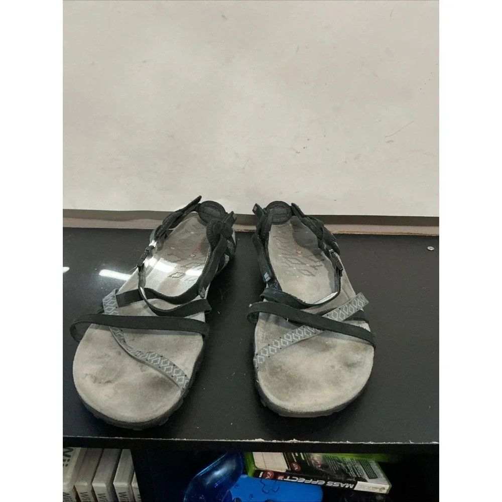 Merrell District Mendi Backstrap Outdoor Sandals Womens 10 Black J94318